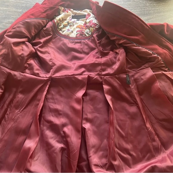 Steve Madden Military Coat Red - Picture 8 of 10